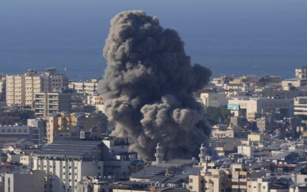 Israeli airstrikes targeted southern Beirut after issuing evacuation warnings to civilians