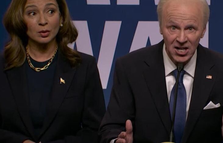 Dana Carvey made a comeback to Saturday Night Live with his portrayal of US President Joe Biden